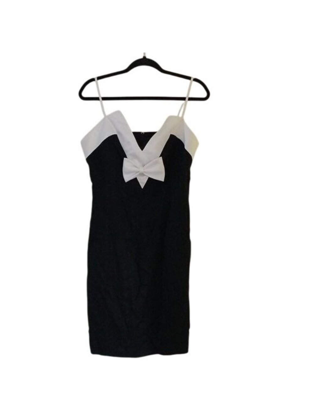 Impromptu Semi Formal Black + White Bow Dress, Size 12